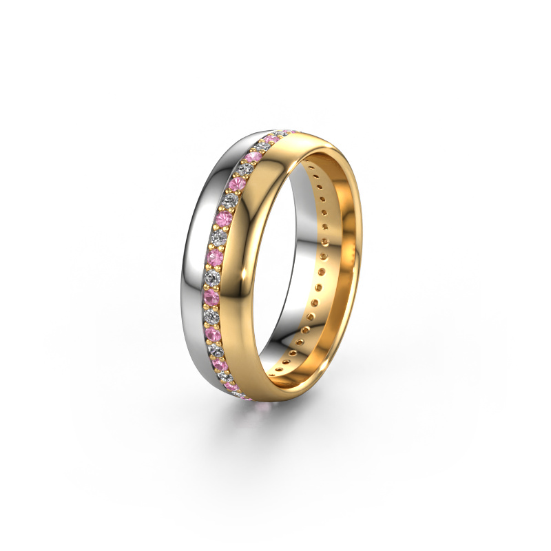 Bild von Ehering WH0203L36AP 585 Weißgold ±6x1.7 mm Pink Saphir