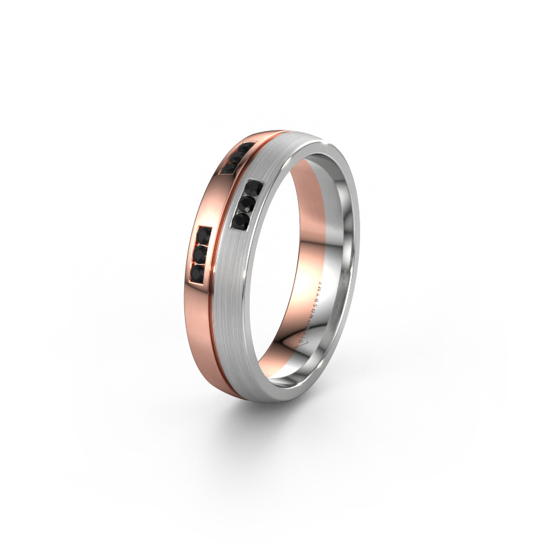 Bild von Ehering WH0206L25APM 585 Roségold ±5x1.7 mm Schwarz Diamant