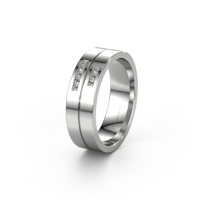 Bild von Ehering WH0207L16AP 950 Platin ±6x1.7 mm Zirkonia
