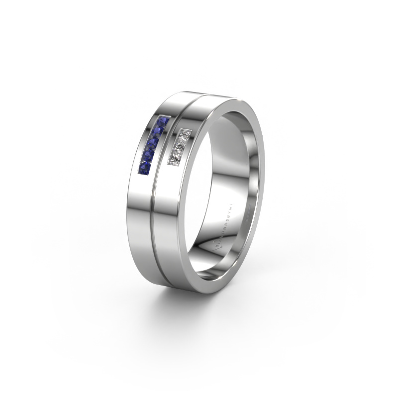 Bild von Ehering WH0207L16AP 950 Platin ±6x1.7 mm Saphir