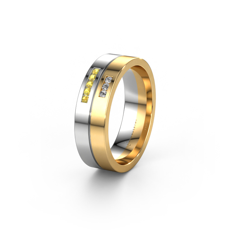Image de Alliance WH0207L16AP 585 or blanc ±6x1.7 mm Saphir jaune
