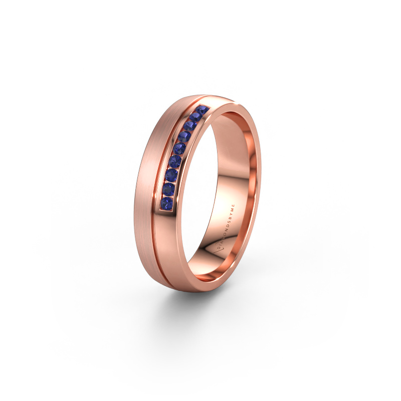 Bild av Vigselring WH0209L25APM 585 roséguld ±5 x 1,7 mm Safir