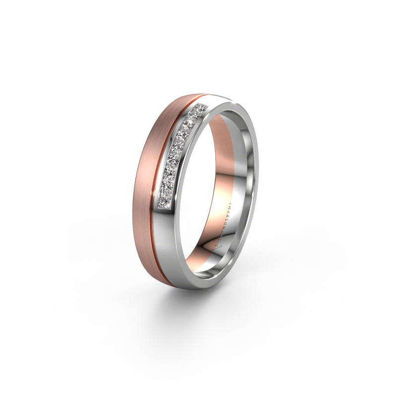 Bild von Ehering WH0209L25APM 585 Roségold ±5x1.7 mm Zirkonia