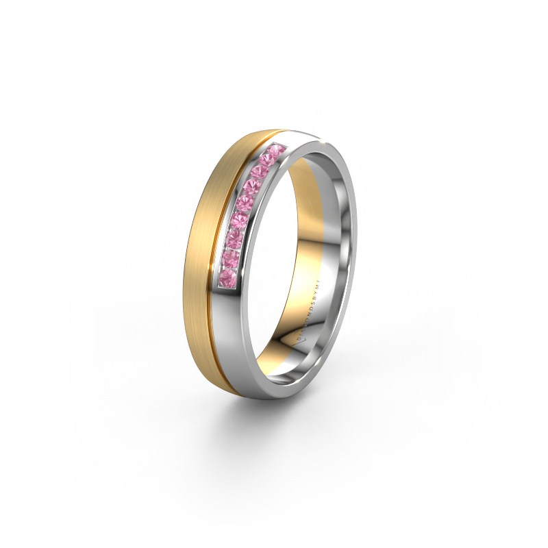 Bild von Ehering WH0209L25APM 585 Gold ±5x1.7 mm Pink Saphir