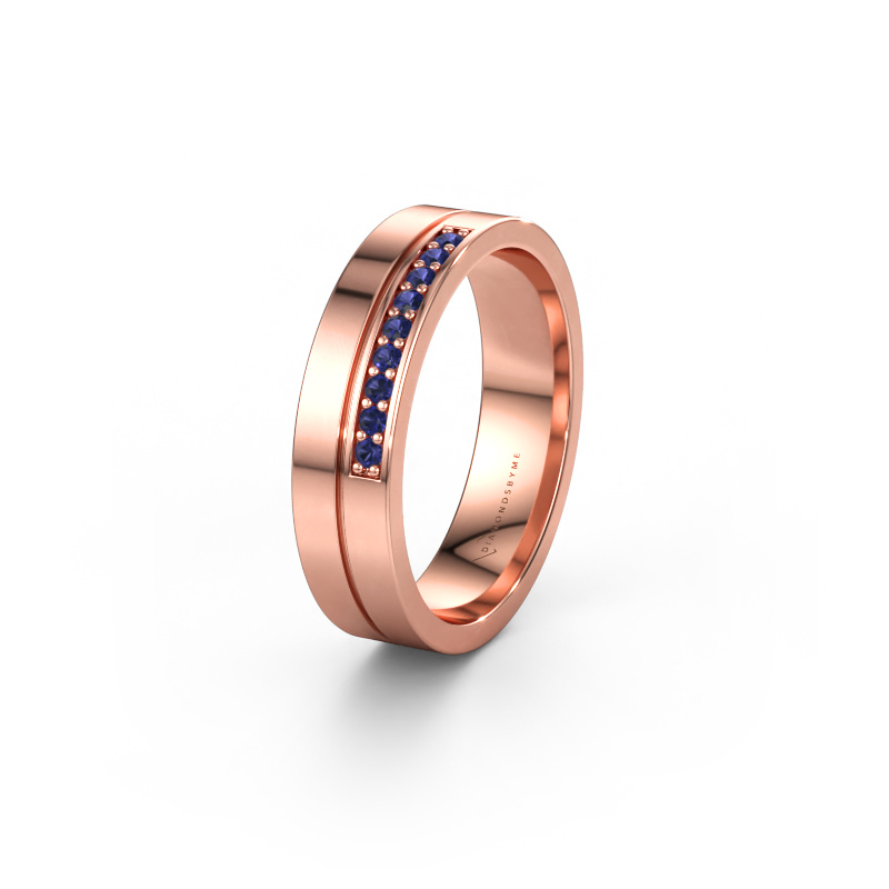 Bild av Vigselring WH0213L15AP 585 roséguld ±5 x 1,7 mm Safir