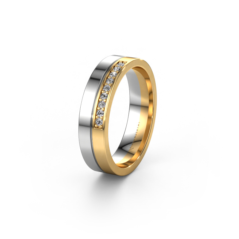 Bild von Ehering WH0213L15AP 585 Weißgold ±5x1.7 mm Zirkonia
