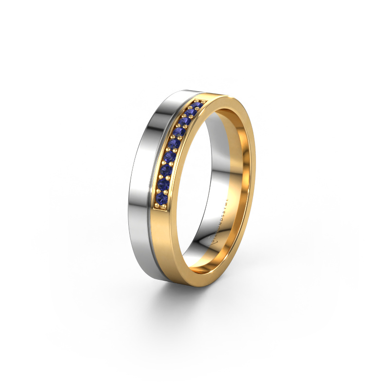 Bild von Ehering WH0213L15AP 585 Weißgold ±5x1.7 mm Saphir