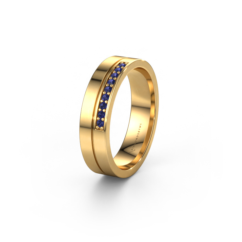 Image of Wedding ring WH0213L15AP 585 gold ±0.20x0.07 in Sapphire