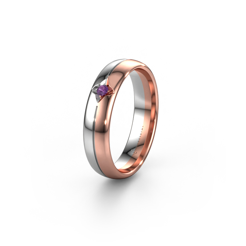 Bild von Ehering WH0221L35X 585 Roségold ±5x1.5 mm Amethyst