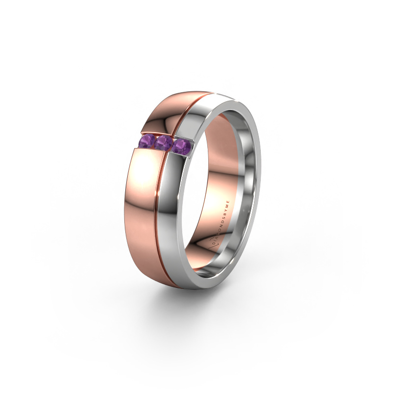 Bild von Ehering WH0223L56A 585 Roségold ±6x1.7 mm Amethyst