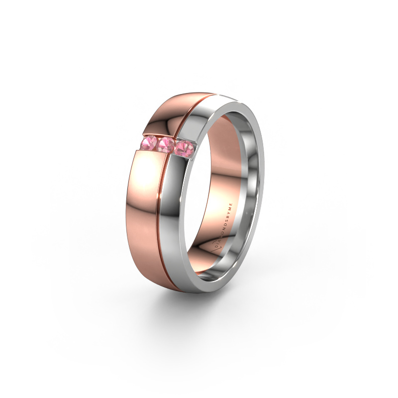 Bild von Ehering WH0223L56A 585 Roségold ±6x1.7 mm Turmalin rosa