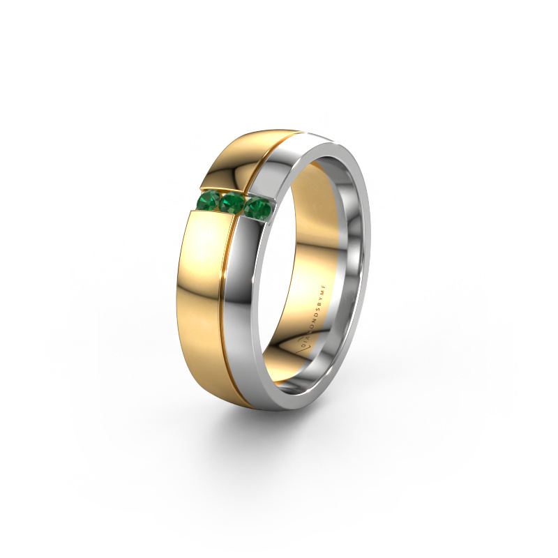 Bild von Ehering WH0223L56A 585 Gold ±6x1.7 mm Smaragd