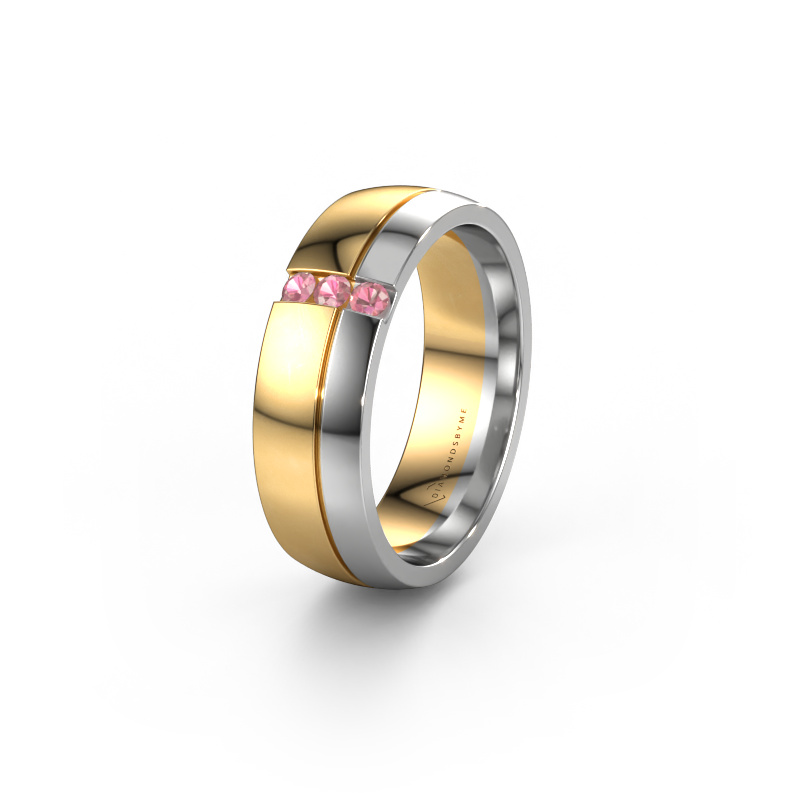 Bild von Ehering WH0223L56A 585 Gold ±6x1.7 mm Turmalin rosa