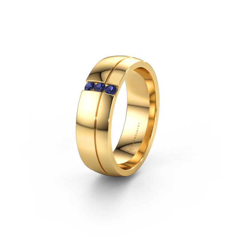 Bild av Vigselring WH0223L56A 585 gult guld ±6 x 1,7 mm Safir