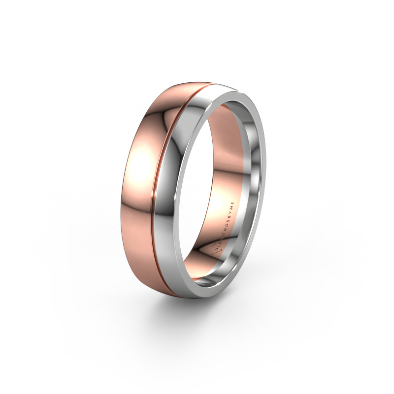 Image of Wedding ring WH0223M56A 585 rose gold ±6x1.7 mm