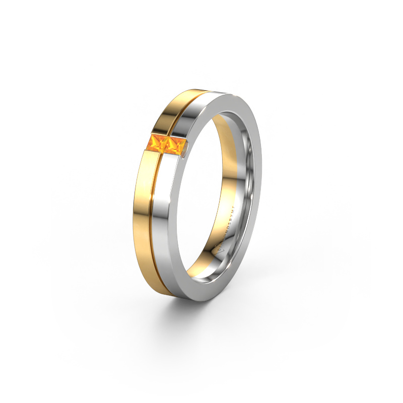 Bild von Ehering WH0225L14B 585 Gold ±4x2 mm Citrin