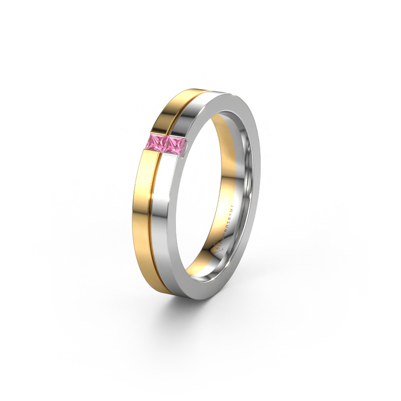Bild von Ehering WH0225L14B 585 Gold ±4x2 mm Pink Saphir