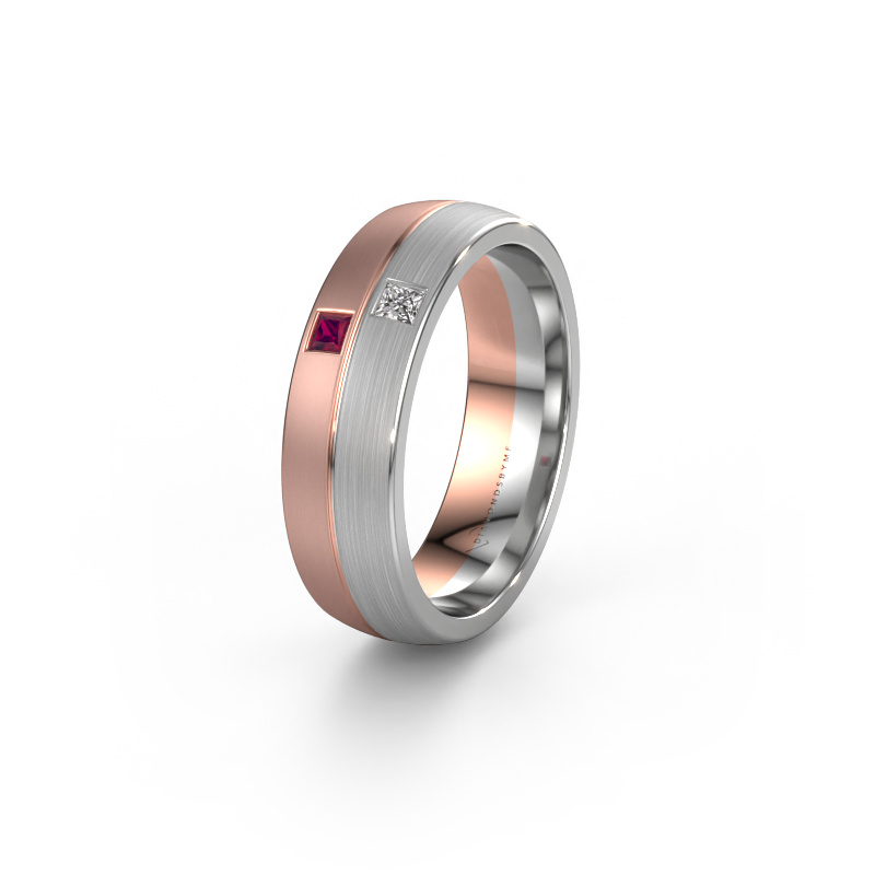 Image de Alliance WH0250L26BM 585 or rose ±6x2 mm Rhodolite