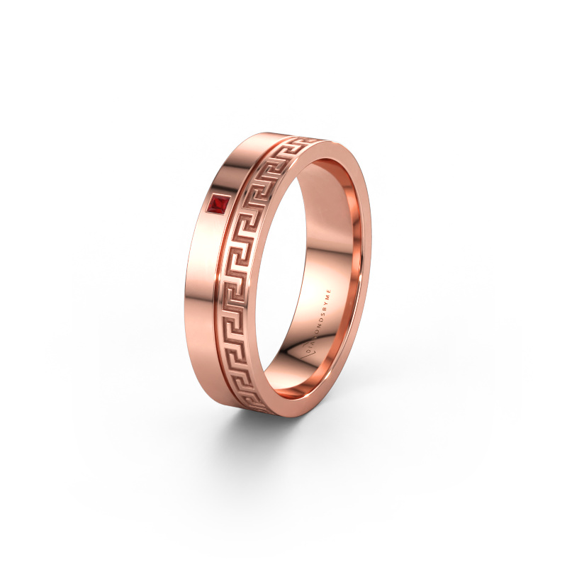 Bild av Vigselring WH0252L24X 585 roséguld ±4 x 1,5 mm Rubin