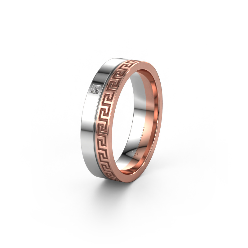 Bild von Ehering WH0252L24X 585 Roségold ±4x1.5 mm Diamant