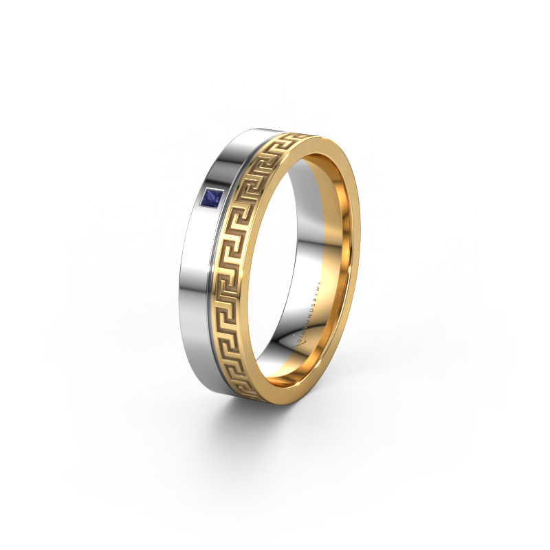 Image de Bague de mariage WH0252L24X 585 or jaune ±4x1.5 mm Saphir