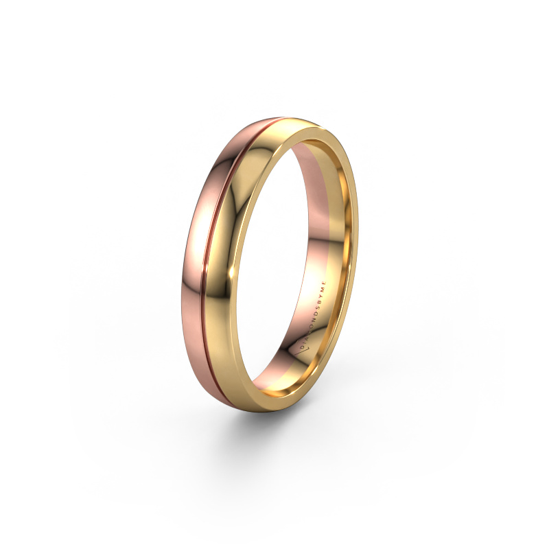 Image of Wedding ring WH0254M24X 585 gold ±0.16x0.06 in