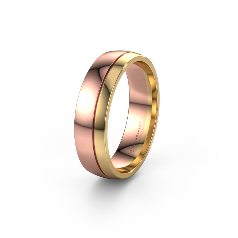 Image of Wedding ring WH0300M26AP 585 rose gold ±0.24x0.07 in