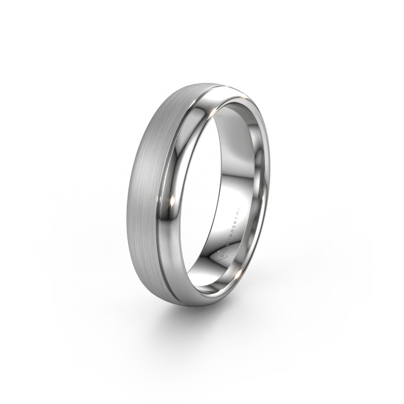 Bild von Trauring WH0300M36BPM 585 Weißgold ±6x2 mm