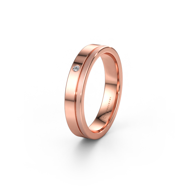 Immagine di Anello dell'amicizia WH0301L14APM 585 oro rosa ±4 x 1,7 mm Diamante