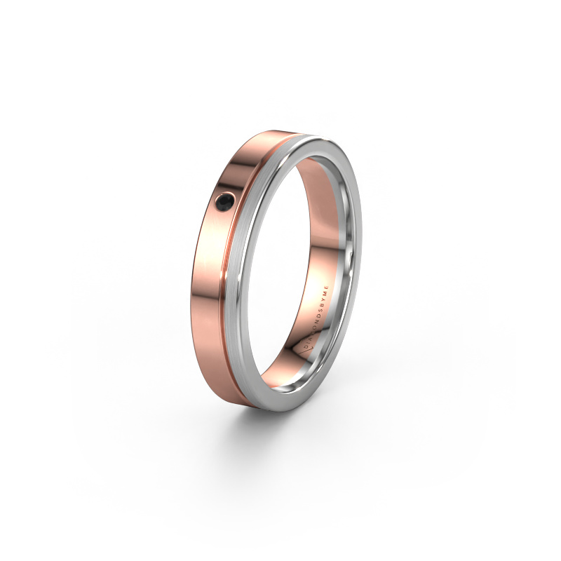 Image of Friendship ring WH0301L14APM 585 rose gold ±0.16x0.07 in Black diamond