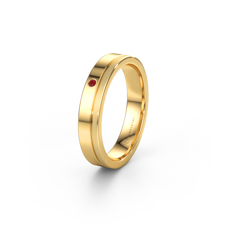 Immagine di Anello dell'amicizia WH0301L14APM 585 oro ±4 x 1,7 mm Rubino
