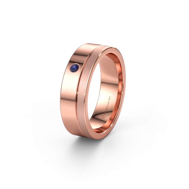Bild av Vigselring WH0301L16APM 585 roséguld ±6 x 1,7 mm Safir