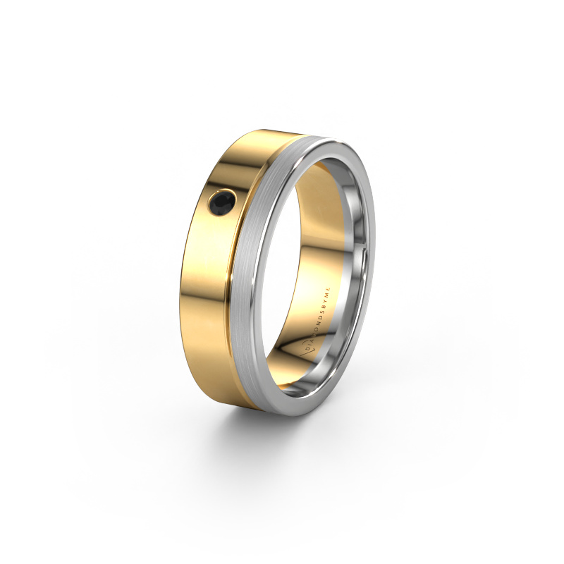 Bild von Ehering WH0301L16APM 585 Gold ±6x1.7 mm Schwarz Diamant