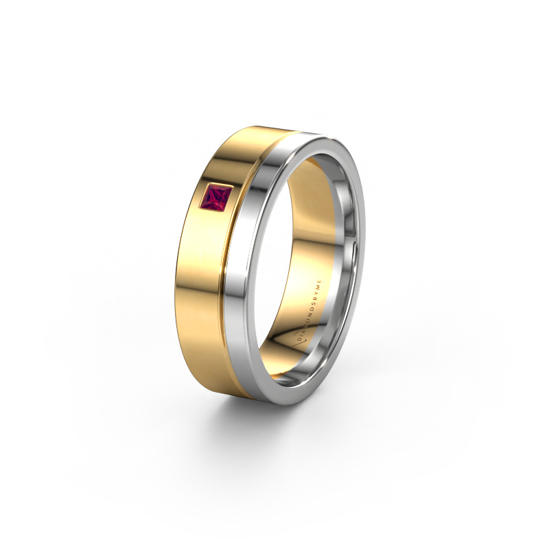 Bild von Ehering WH0301L16APSQ 585 Gold ±6x1.7 mm Rhodolit