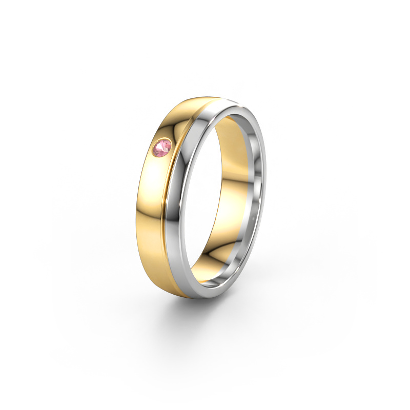 Immagine di Fede nuziale WH0301L25AP 585 oro ±5 x 1,7 mm Tormalina rosa