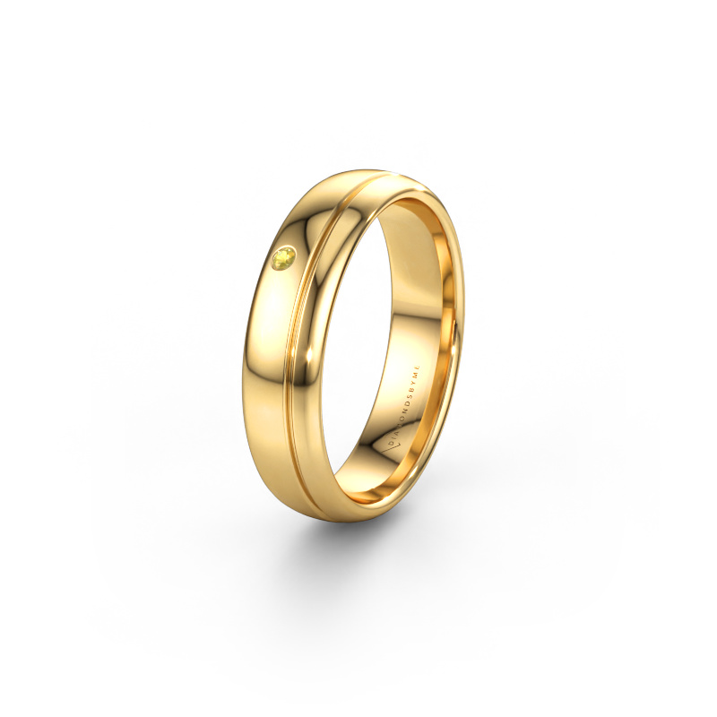 Bild av Vigselring WH0301L35AP 585 gult guld ±5 x 1,7 mm Gul safir