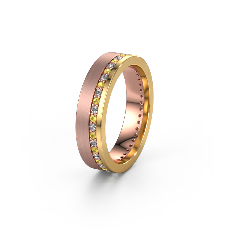 Image de Alliance WH0303L15BPM 585 or rose ±5x2 mm Saphir jaune 1.3 mm