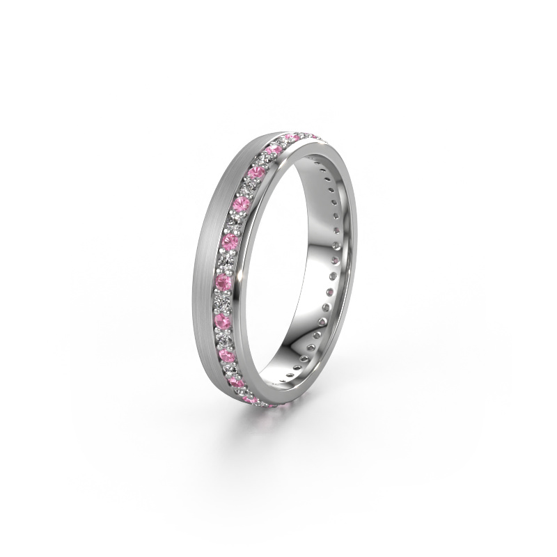 Bild von Ehering WH0303L24AM 950 Platin ±4x1.7 mm Pink Saphir