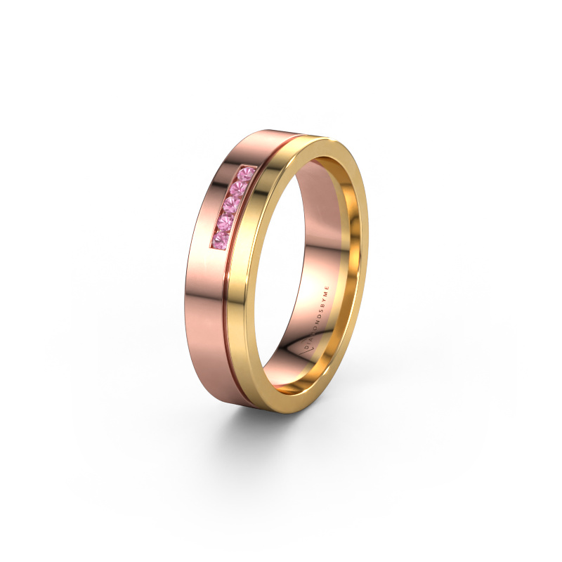 Bild von Ehering WH0307L15AP 585 Roségold ±5x1.7 mm Pink Saphir