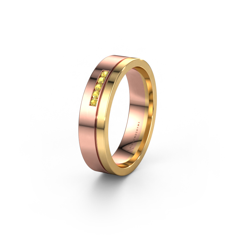 Bild von Ehering WH0307L15AP 585 Roségold ±5x1.7 mm Gelb Saphir