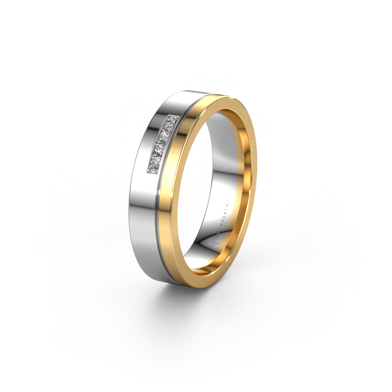 Bild von Ehering WH0307L15AP 585 Weißgold ±5x1.7 mm Lab-grown Diamant