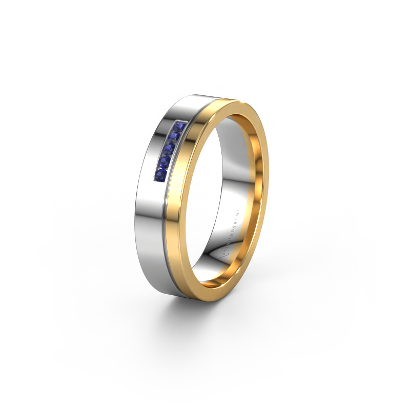 Image of Wedding ring WH0307L15AP 585 white gold ±0.20x0.07 in Sapphire