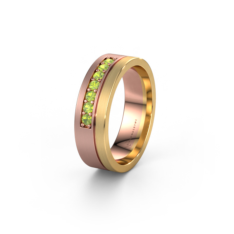 Bild von Ehering WH0312L16AM 585 Roségold ±6x1.7 mm Peridot