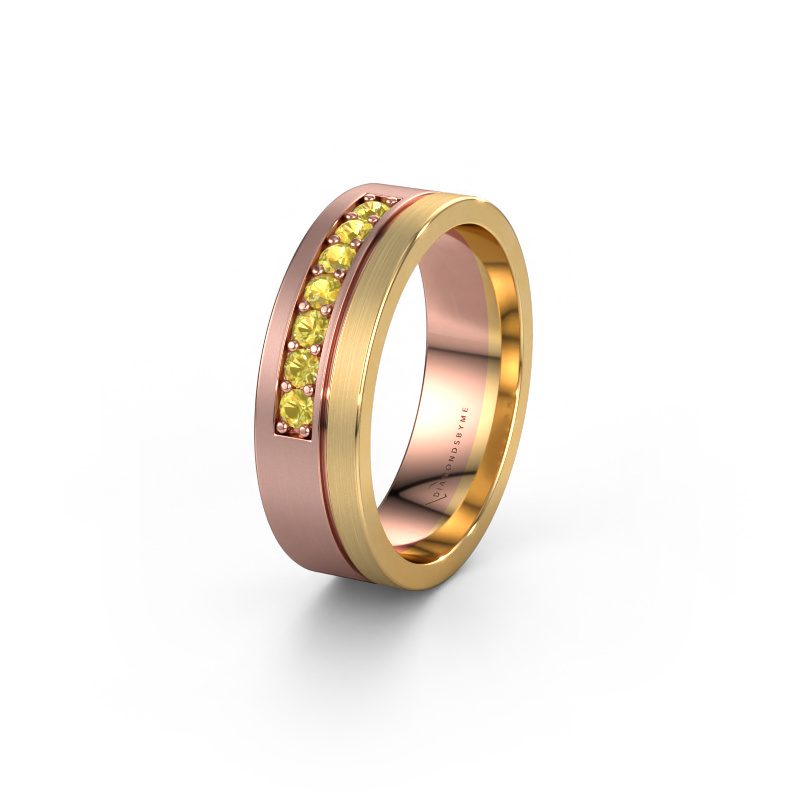 Bild von Ehering WH0312L16AM 585 Roségold ±6x1.7 mm Gelb Saphir