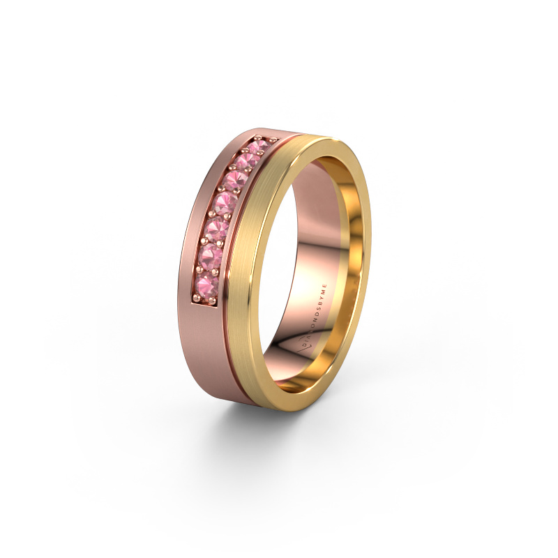 Bild von Ehering WH0312L16AM 585 Roségold ±6x1.7 mm Turmalin rosa
