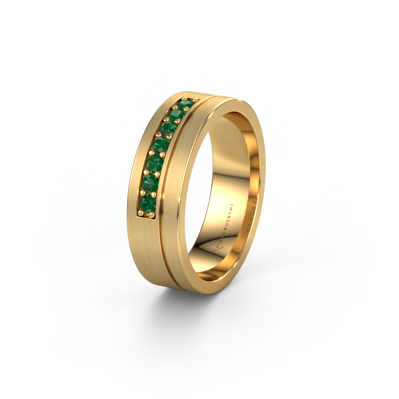 Bild von Ehering WH0312L16AM 585 Gold ±6x1.7 mm Smaragd