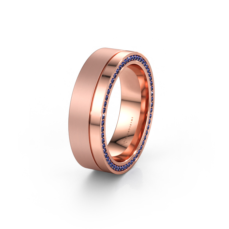 Bild av Vigselring WH0313L16B 585 roséguld ±6 x 2 mm Safir