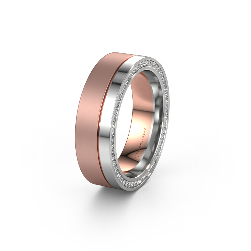 Bild von Ehering WH0313L16B 585 Roségold ±6x2 mm Diamant