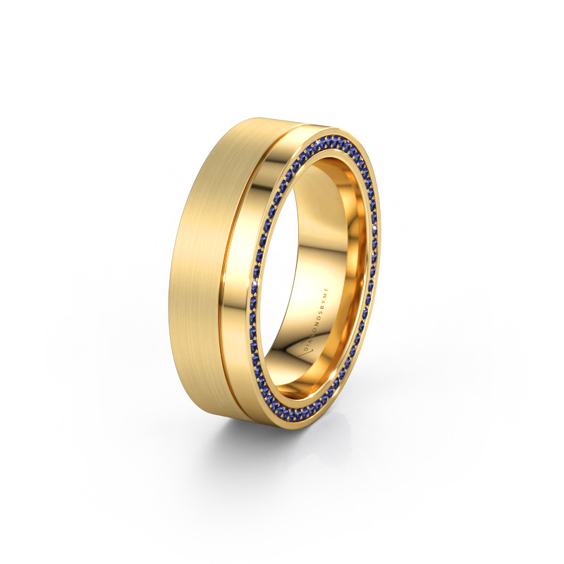 Bild av Vigselring WH0313L16B 585 gult guld ±6 x 2 mm Safir