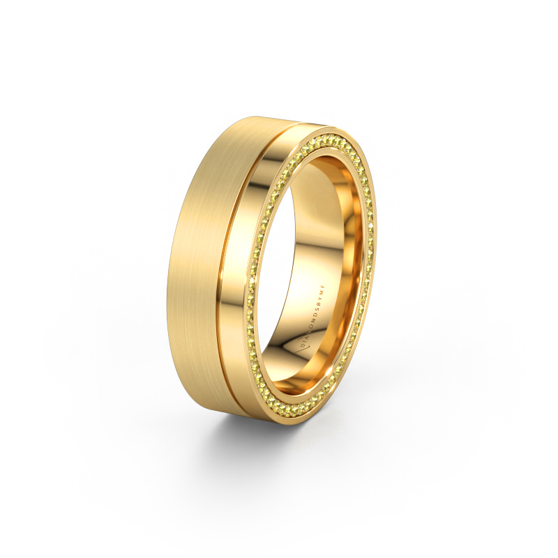Bild av Vigselring WH0313L16B 585 gult guld ±6 x 2 mm Gul safir